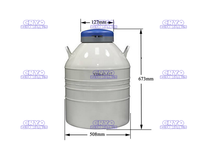 大口徑鋁合金液氮容器（YDS-47-127）